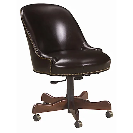 Traditional Leather Desk Chair